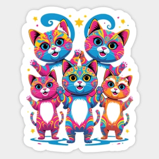Dancing Cat Sticker